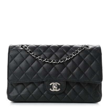 Chanel Caviar Quilted Medium Double Flap Black 1 of 12