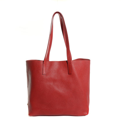 Prada Vitello Daino Tote Rosso 1 of 9
