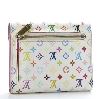 Louis Vuitton Monogram Multicolor Joey Wallet White Litchi 2 of 8