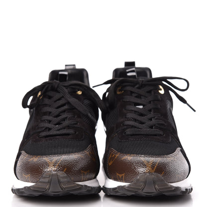 Louis Vuitton Suede Monogram Run Away Sneakers 39.5 Black 2 of 10