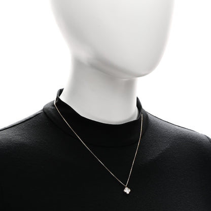 Van Cleef & Arpels 18K Yellow Gold Mother of Pearl Sweet Alhambra Pendant Necklace 2 of 4