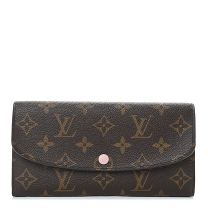 Louis Vuitton Monogram Emilie Wallet Rose Ballerine 1 of 9