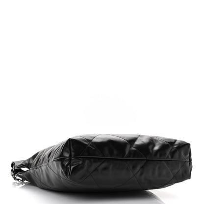 Chanel Shiny Calfskin Quilted Small Chanel 22 Black 5 of 11