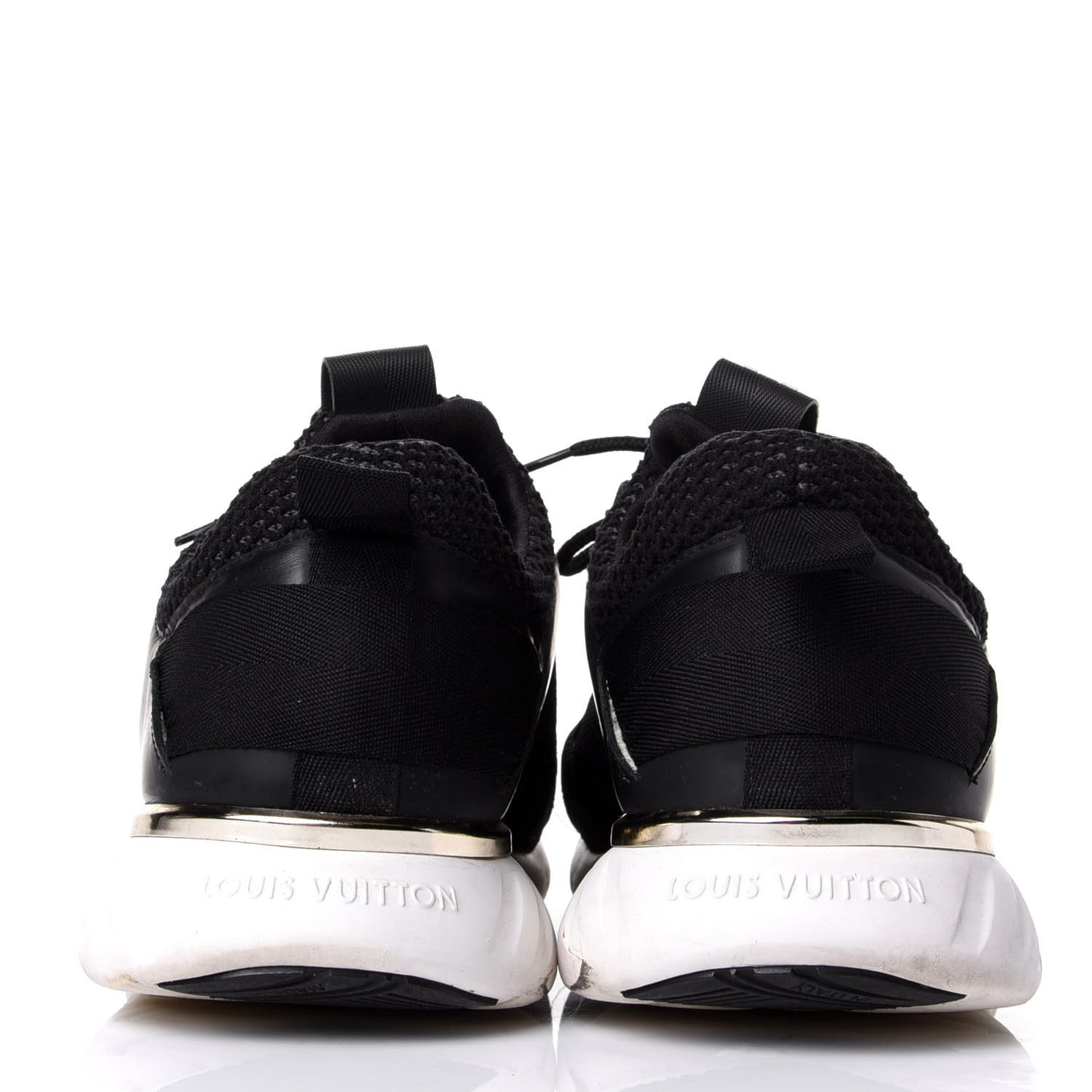 Technical Nylon Monogram Rubber Aftergame Sneakers 38 Black