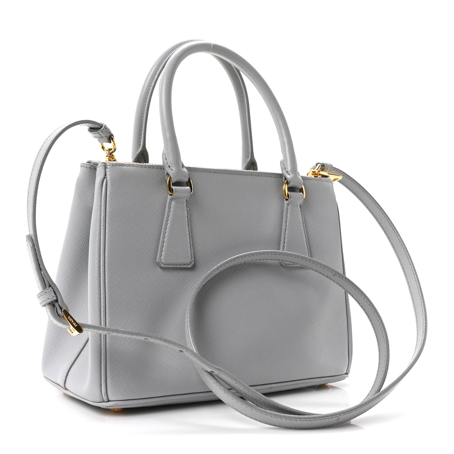 Prada Saffiano Lux Small Galleria Double Zip Tote Granito 3 of 10