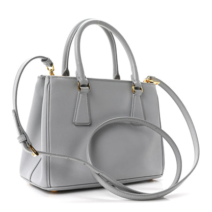 Prada Saffiano Lux Small Galleria Double Zip Tote Granito 3 of 10