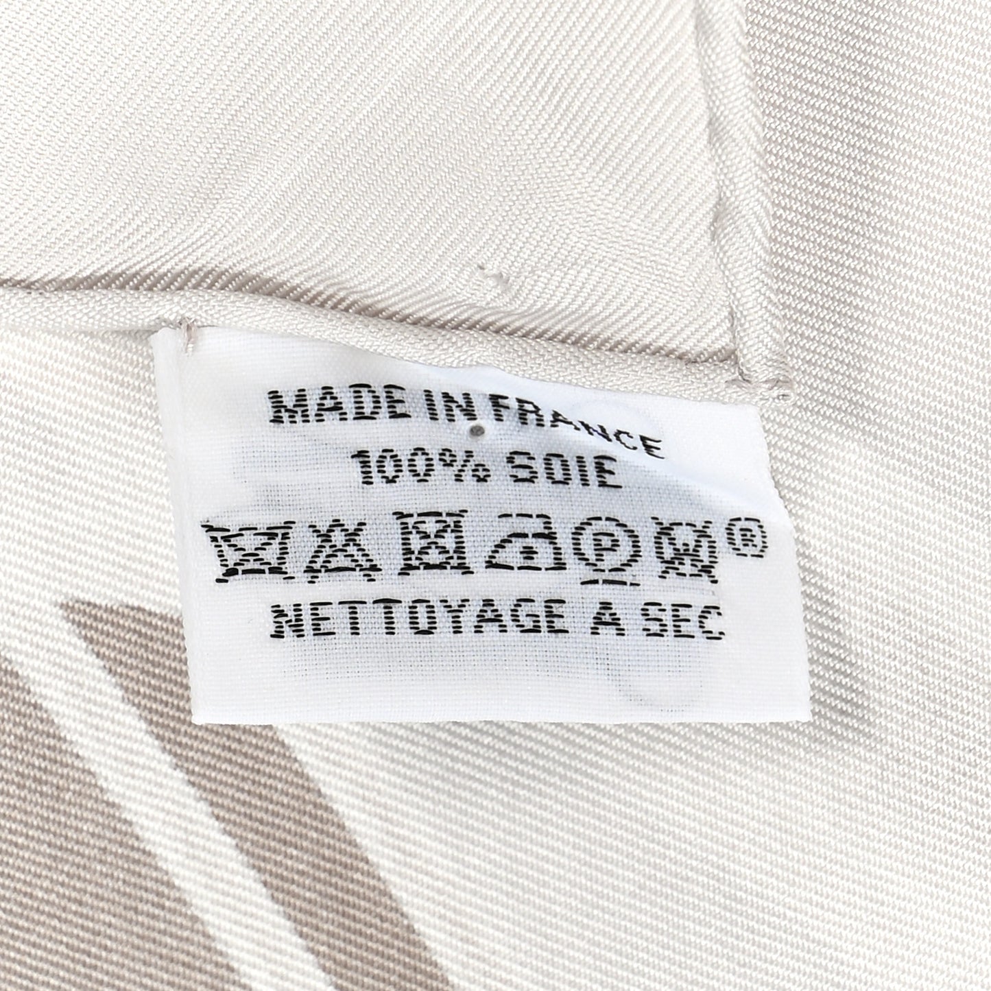 Silk Please Check In Scarf 90 Gris Perle Etoupe