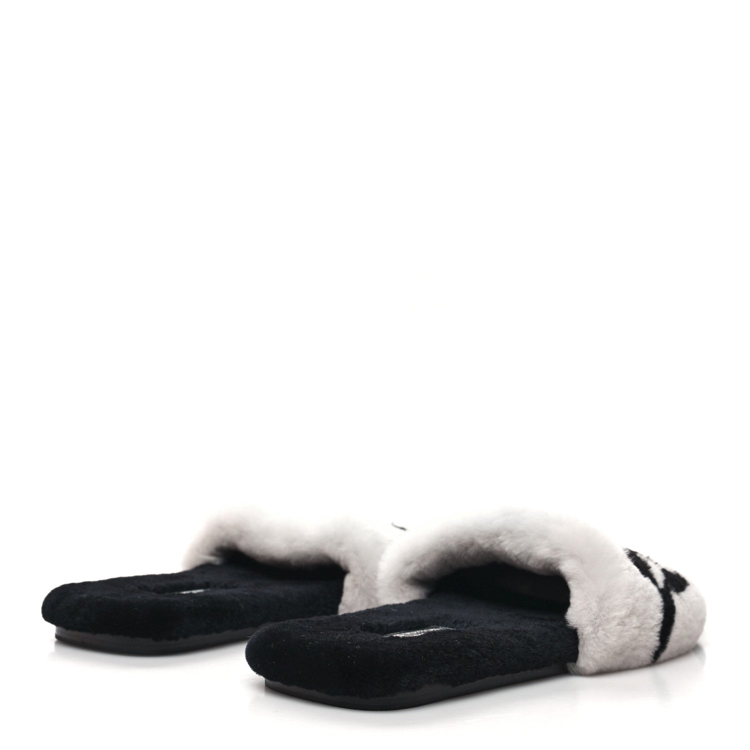 Louis Vuitton Fur Mink Fay Flat Mules 37 Ecru White 4 of 8