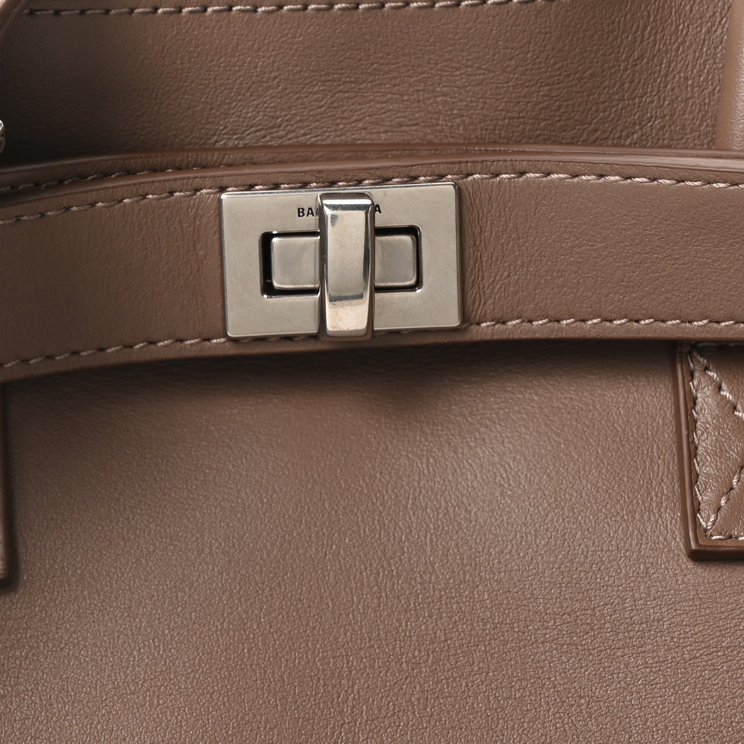 Balenciaga Smooth Calfskin Small Bel Air Carry All Bag Taupe Taupe 8 of 10