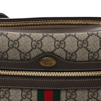 Gucci GG Supreme Monogram Web Small Ophidia Shoulder Bag Brown 8 of 10
