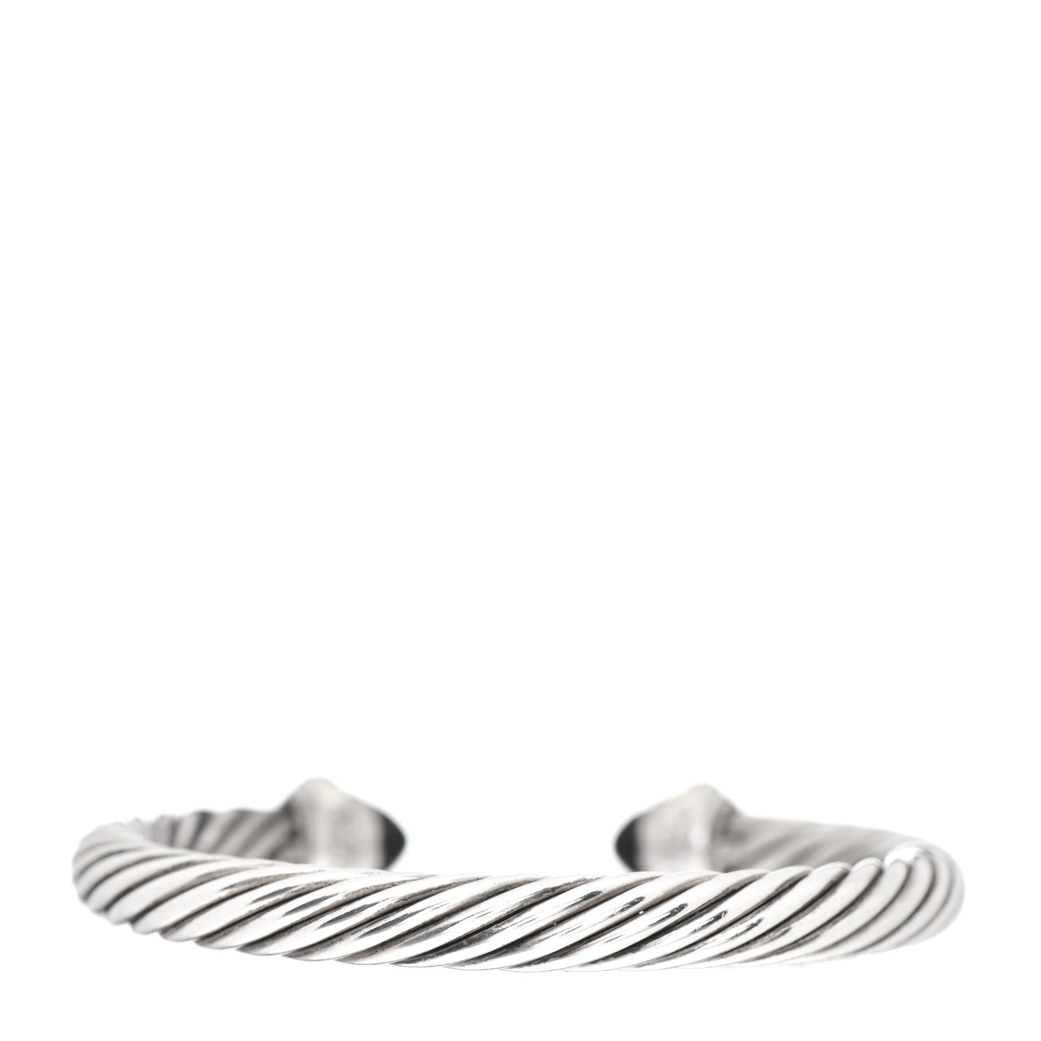 David Yurman Sterling Silver 14K Yellow Gold Black Onyx 7mm Cable Classics Bracelet 3 of 4