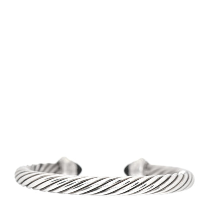 David Yurman Sterling Silver 14K Yellow Gold Black Onyx 7mm Cable Classics Bracelet 3 of 4