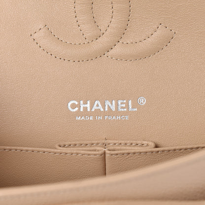 Chanel Caviar Quilted Medium Double Flap Beige Clair 5 of 12
