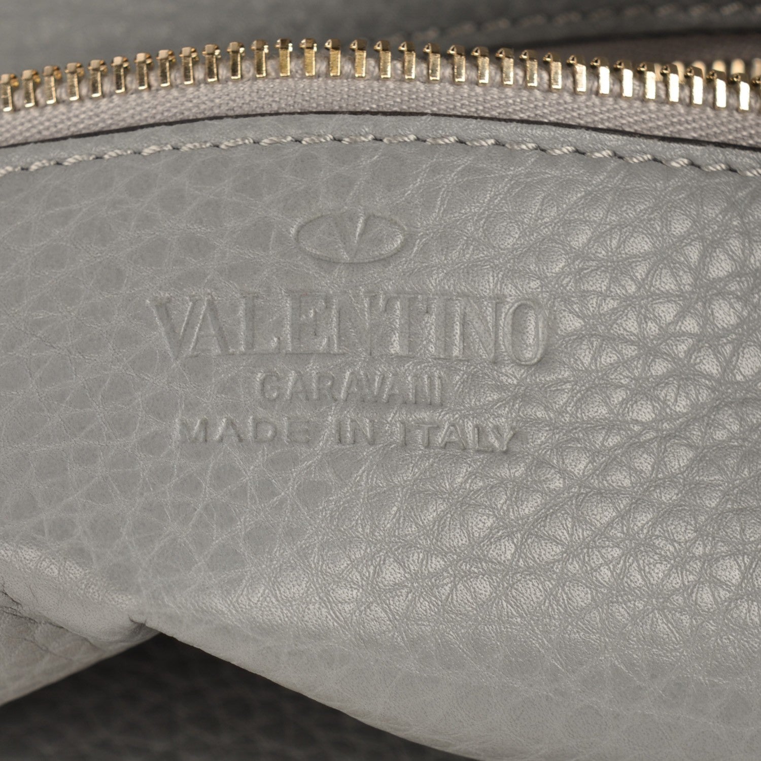 Valentino Garavani Pebbled Calfskin Large Rockstud Flip-Lock Messenger Bag Grigio Perla 8 of 9