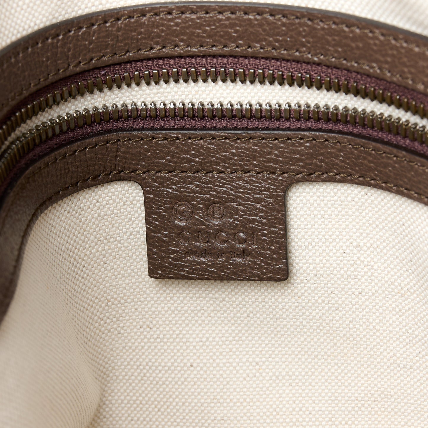 GG Supreme Monogram Web Ophidia Messenger Bag Brown