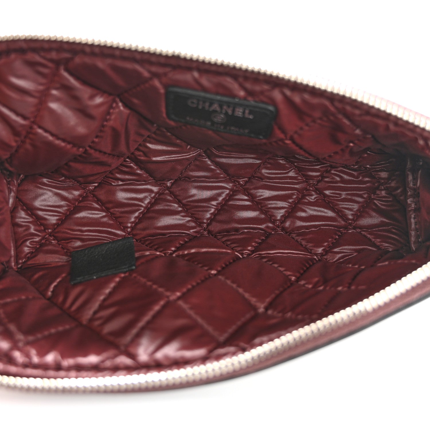 Chanel Lambskin Quilted Cosmetic Case Black 5 of 10