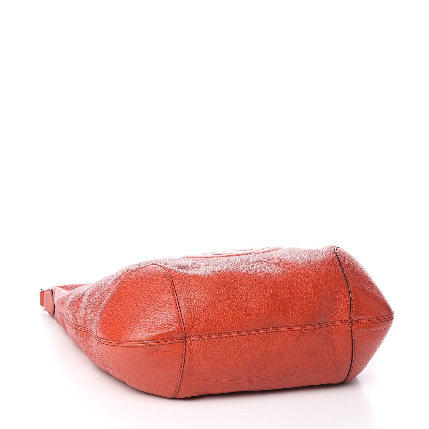 Pebbled Calfskin Medium Soho Chain Hobo Sun Orange