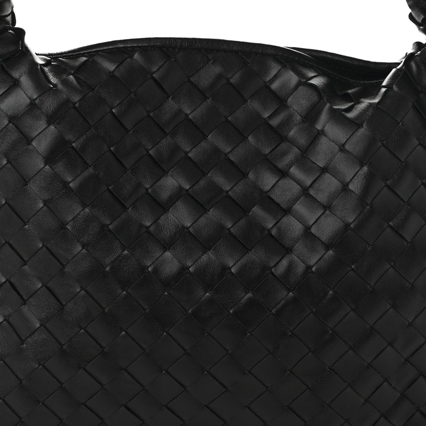 Calfskin Intrecciato Small Hop Black
