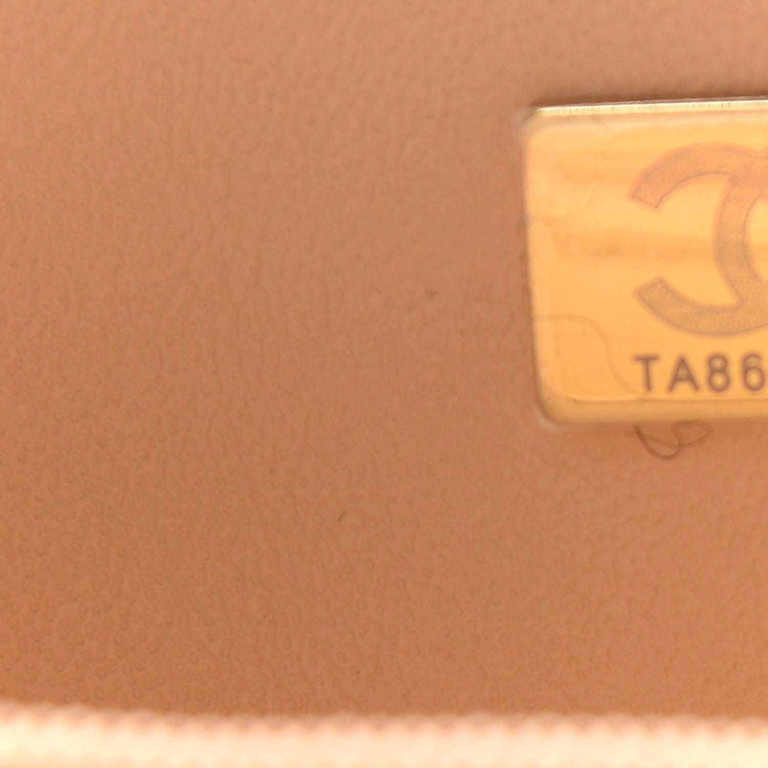 Chanel Lambskin Quilted Mini Square Flap Beige 6 of 8