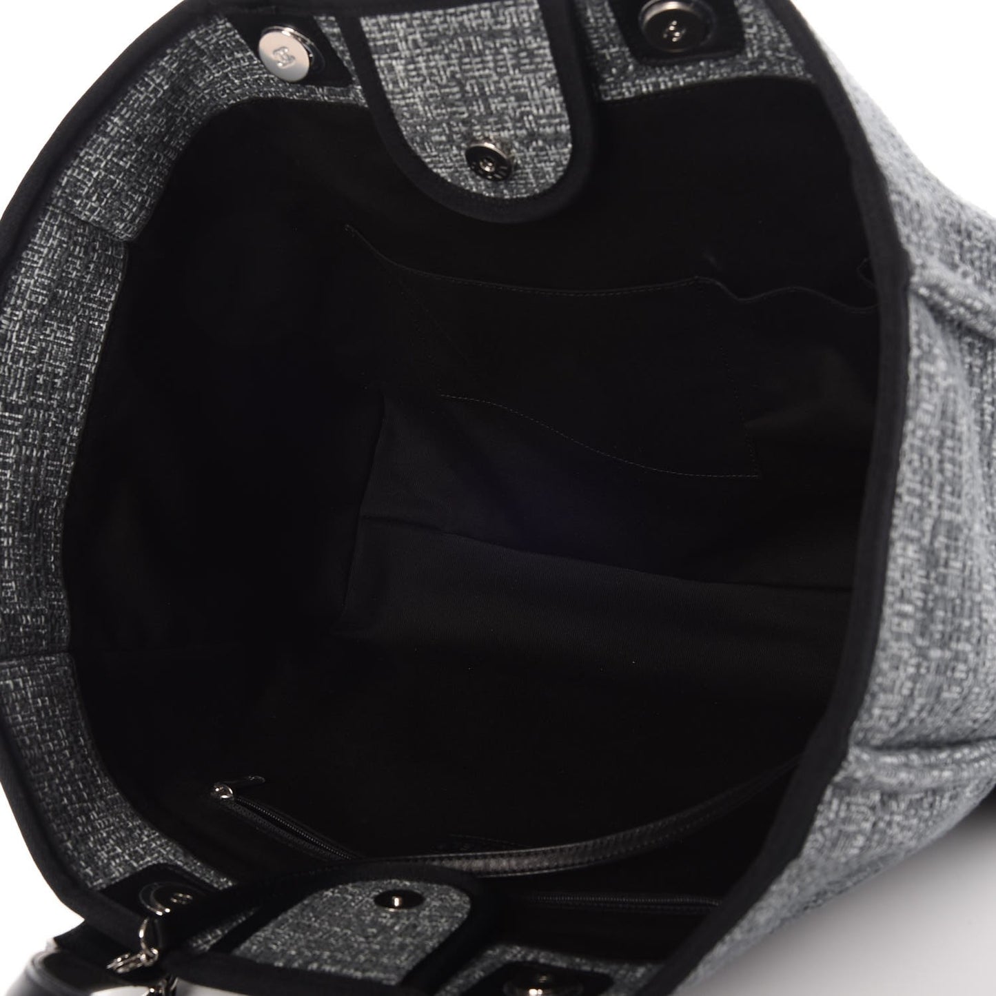 Canvas Large Deauville Tote Charcoal