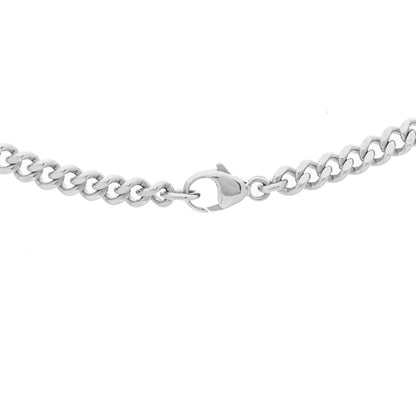 Tiffany 18K White Gold Diamond Micro Link ID Chain Necklace 4 of 6