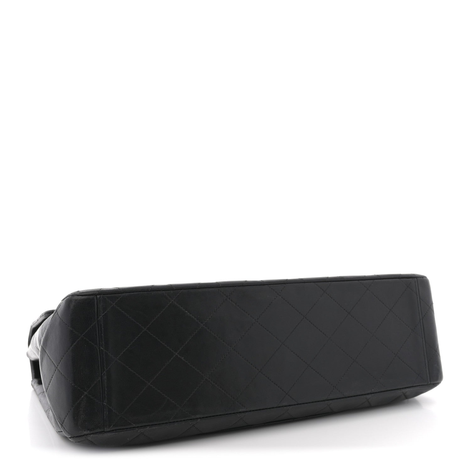 Chanel Lambskin Quilted XL Jumbo Single Flap Black 4 of 13