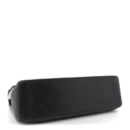 Chanel Lambskin Quilted XL Jumbo Single Flap Black 4 of 13
