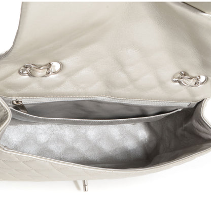 Chanel Metallic Lambskin Jumbo Single Flap Light Gold 5 of 8