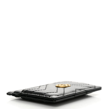 Gucci Calfskin Matelasse GG Marmont Card Holder Black 4 of 6