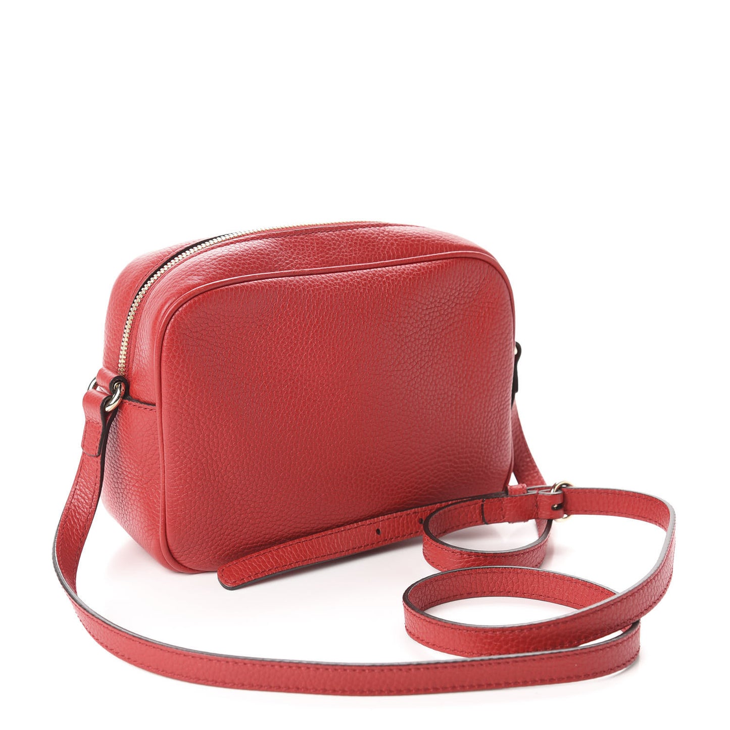 Pebbled Calfskin Small Soho Disco Bag Tabasco Red