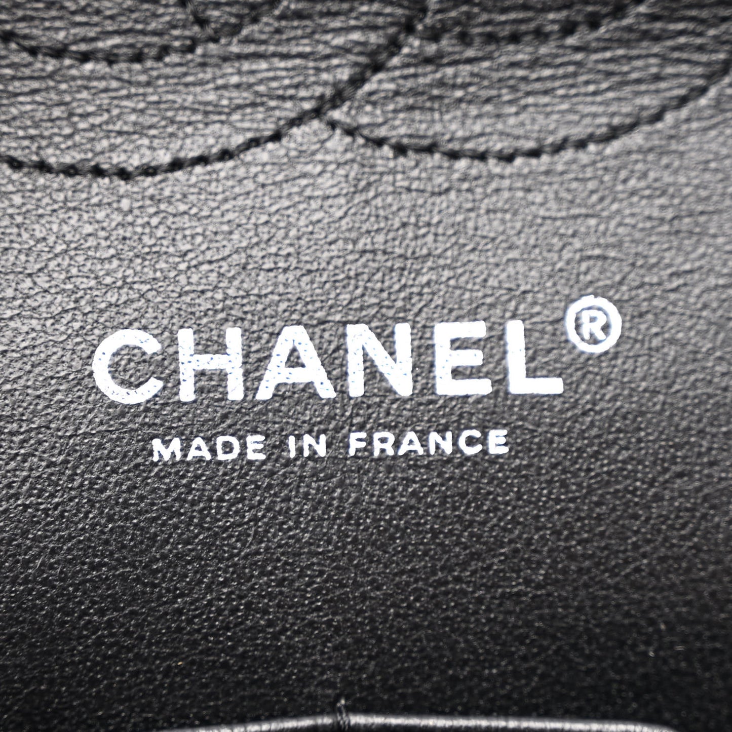 Patent Quilted Medium Double Flap Black