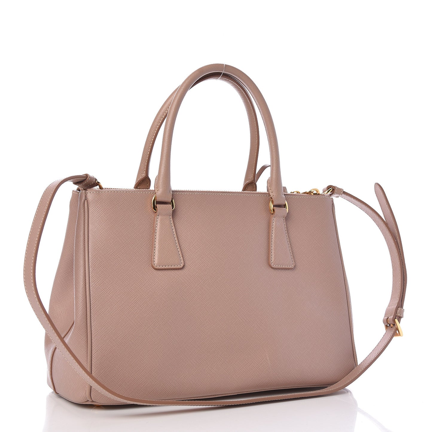 Saffiano Small Galleria Double Zip Tote Cammeo