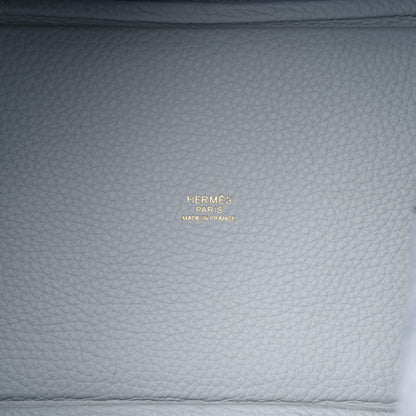 Hermes Taurillon Clemence Picotin Lock 18 PM Bleu Pale 6 of 10
