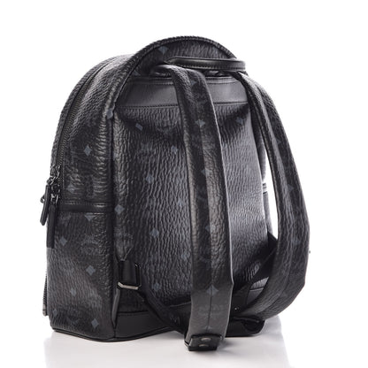 MCM Visetos Studded Small Dual Stark Backpack Black 5 of 12