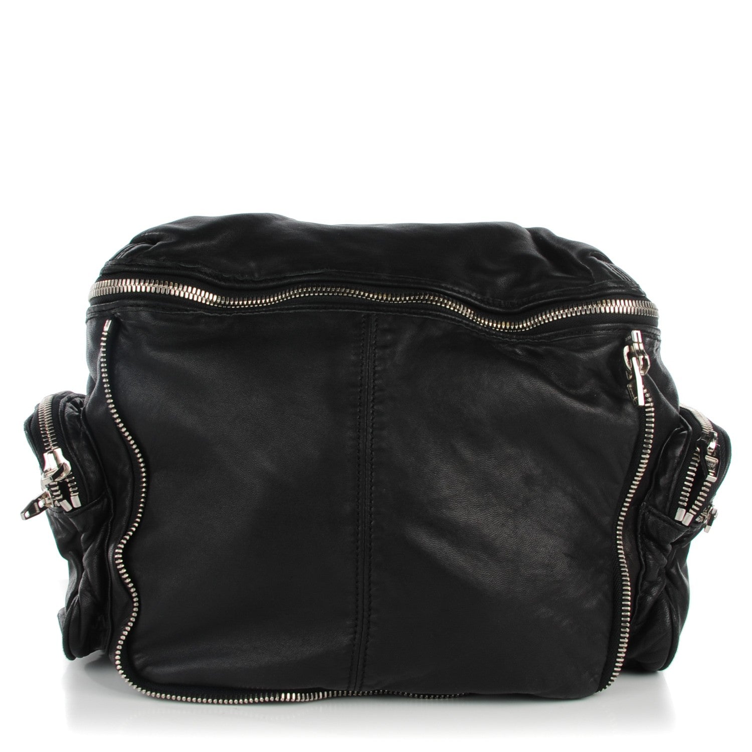 Alexander Wang Washed Lambskin Jane Black 1 of 8