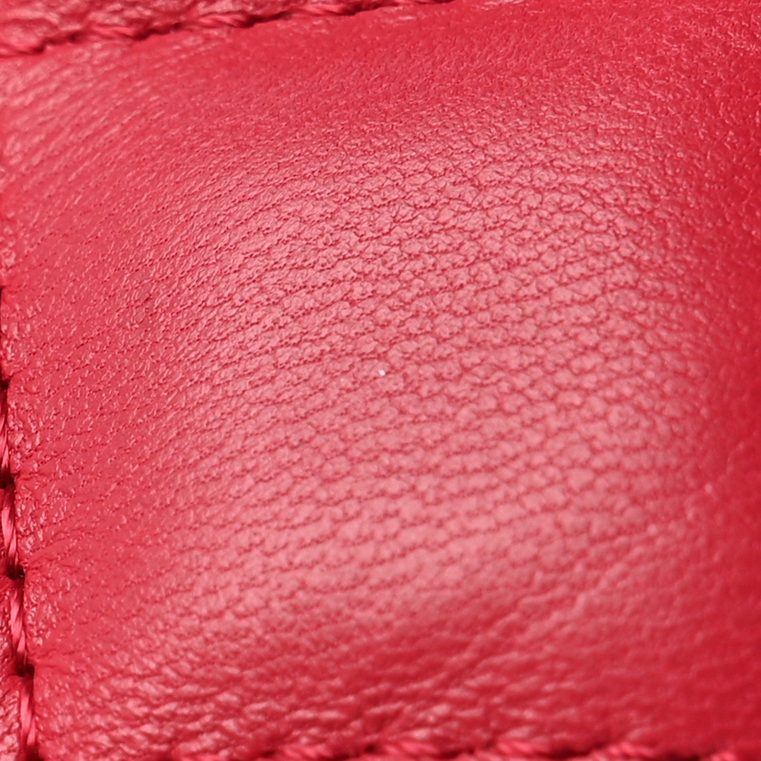 Chanel Lambskin Quilted Small Cosmetic Case Red 8 of 9