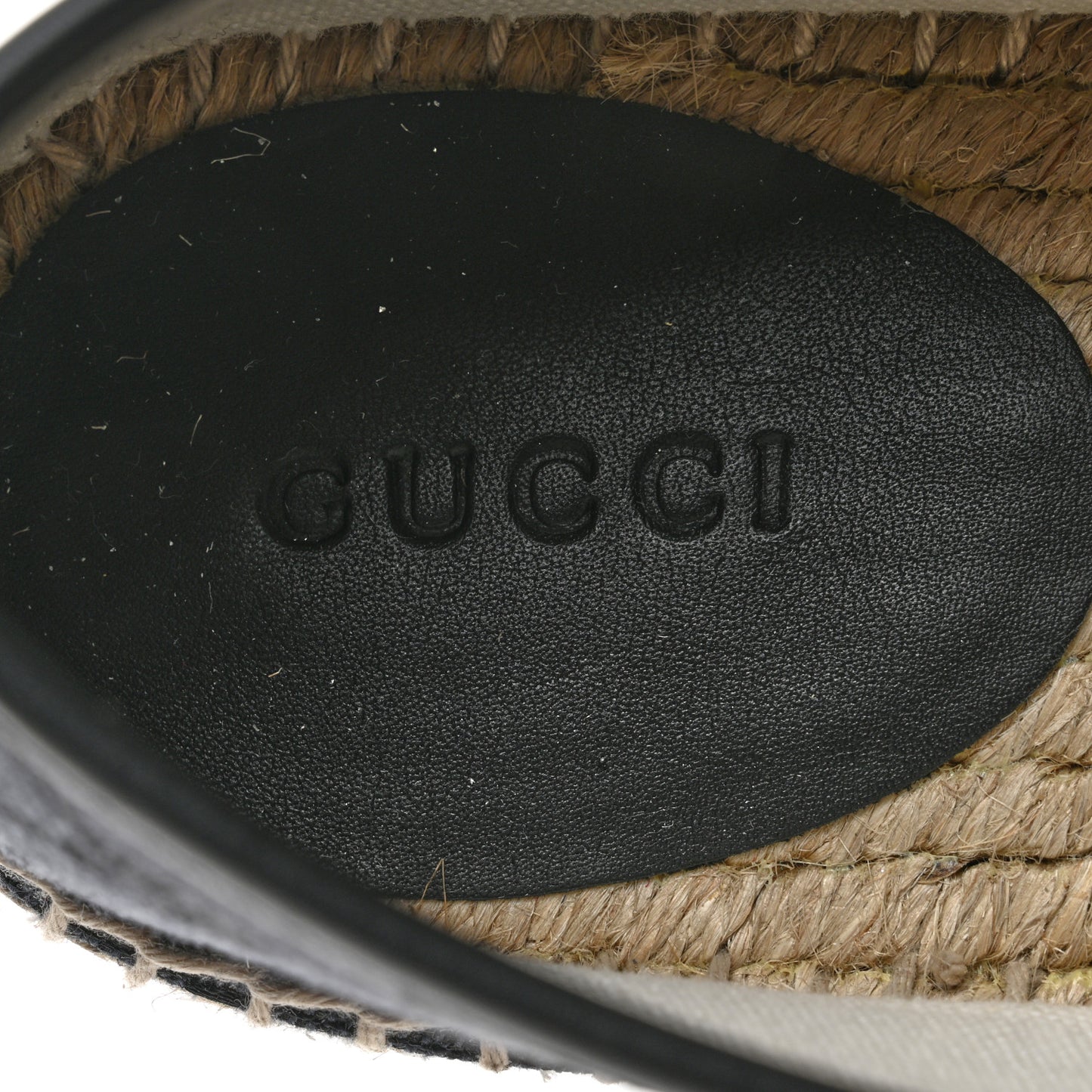 Monogram Espadrilles 38 Black
