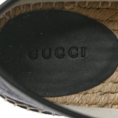 Gucci Monogram Espadrilles 38 Black 8 of 9