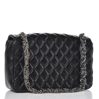 Chanel Lambskin Quilted Medium Westminster Pearl Flap Black 4 of 14