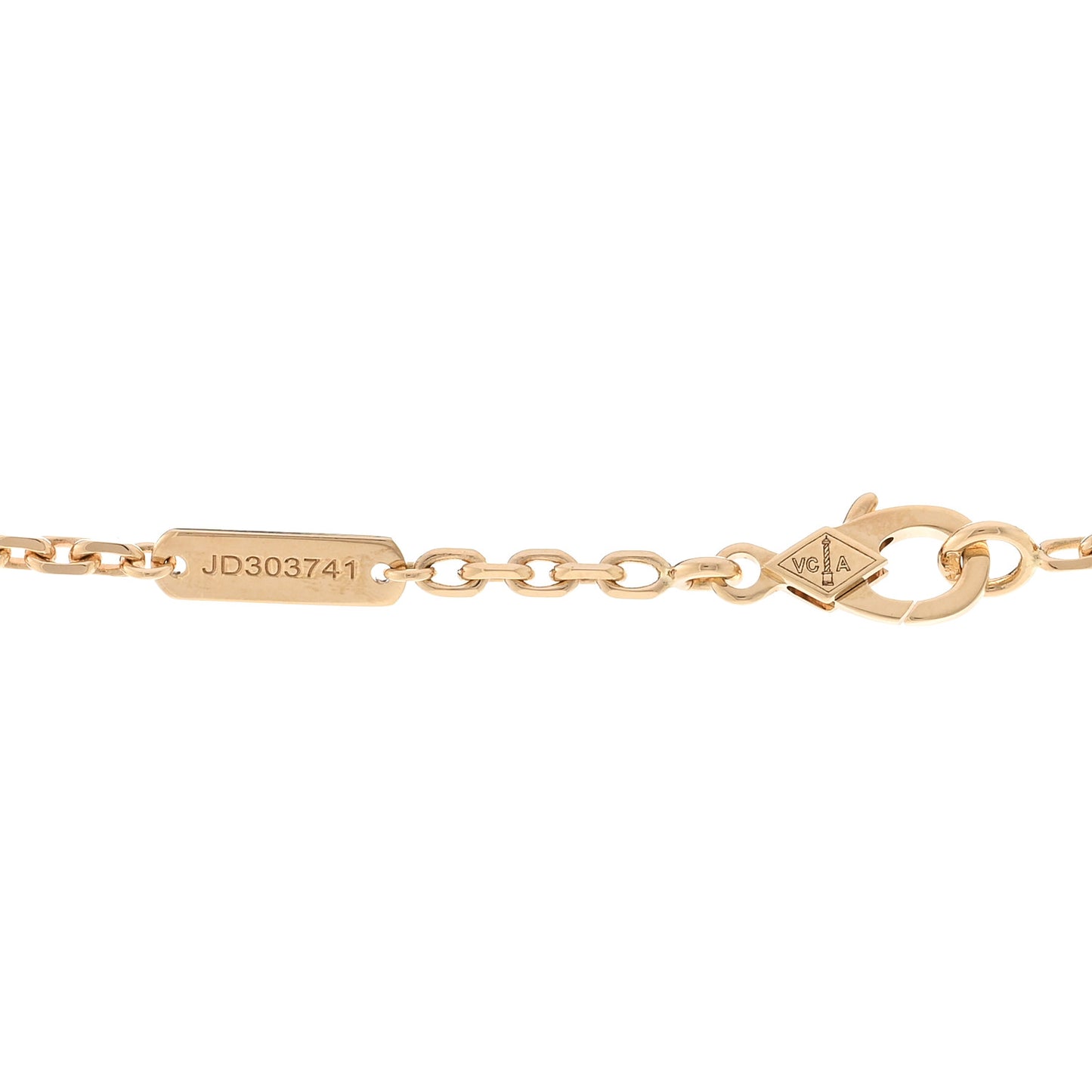 18K Yellow Gold Byzantine Alhambra Pendant Necklace