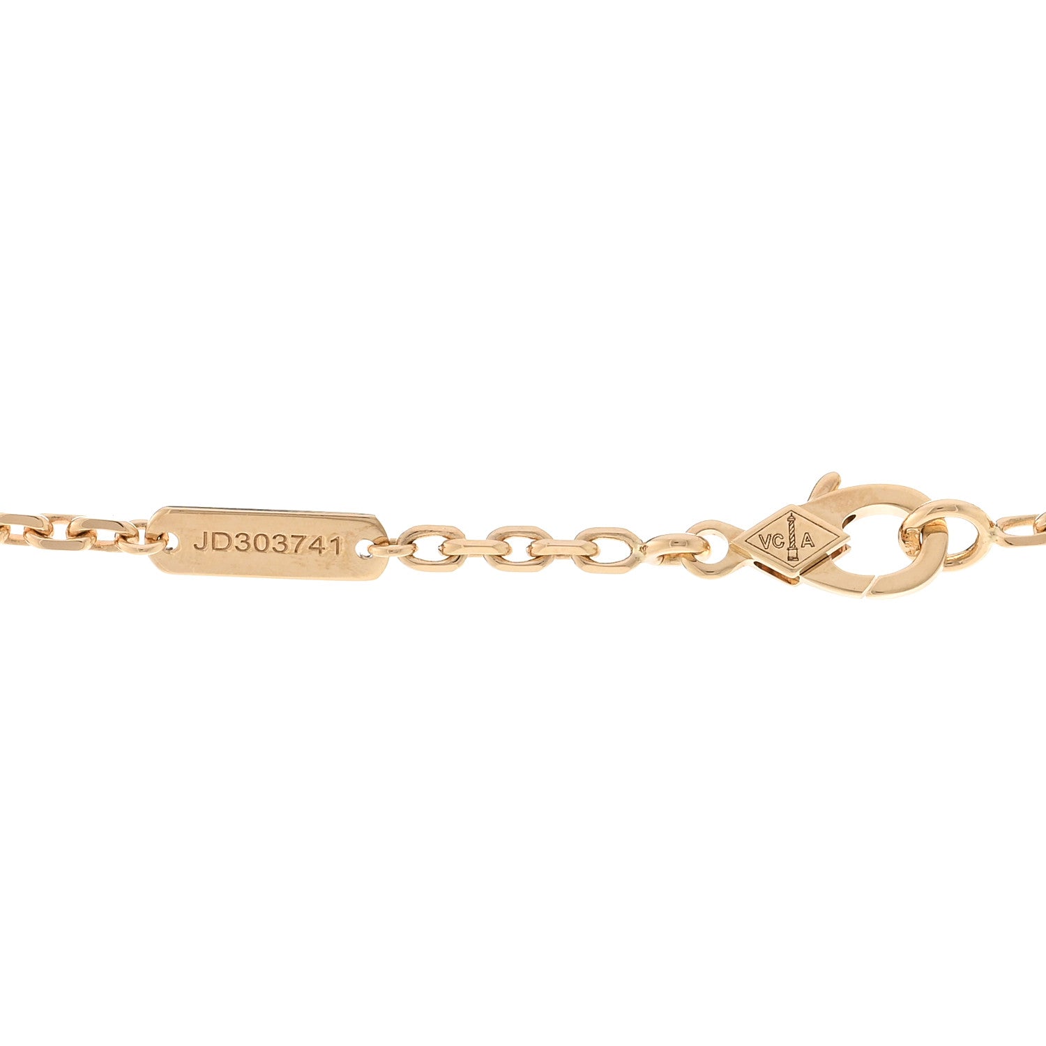 Van Cleef & Arpels 18K Yellow Gold Byzantine Alhambra Pendant Necklace 4 of 6