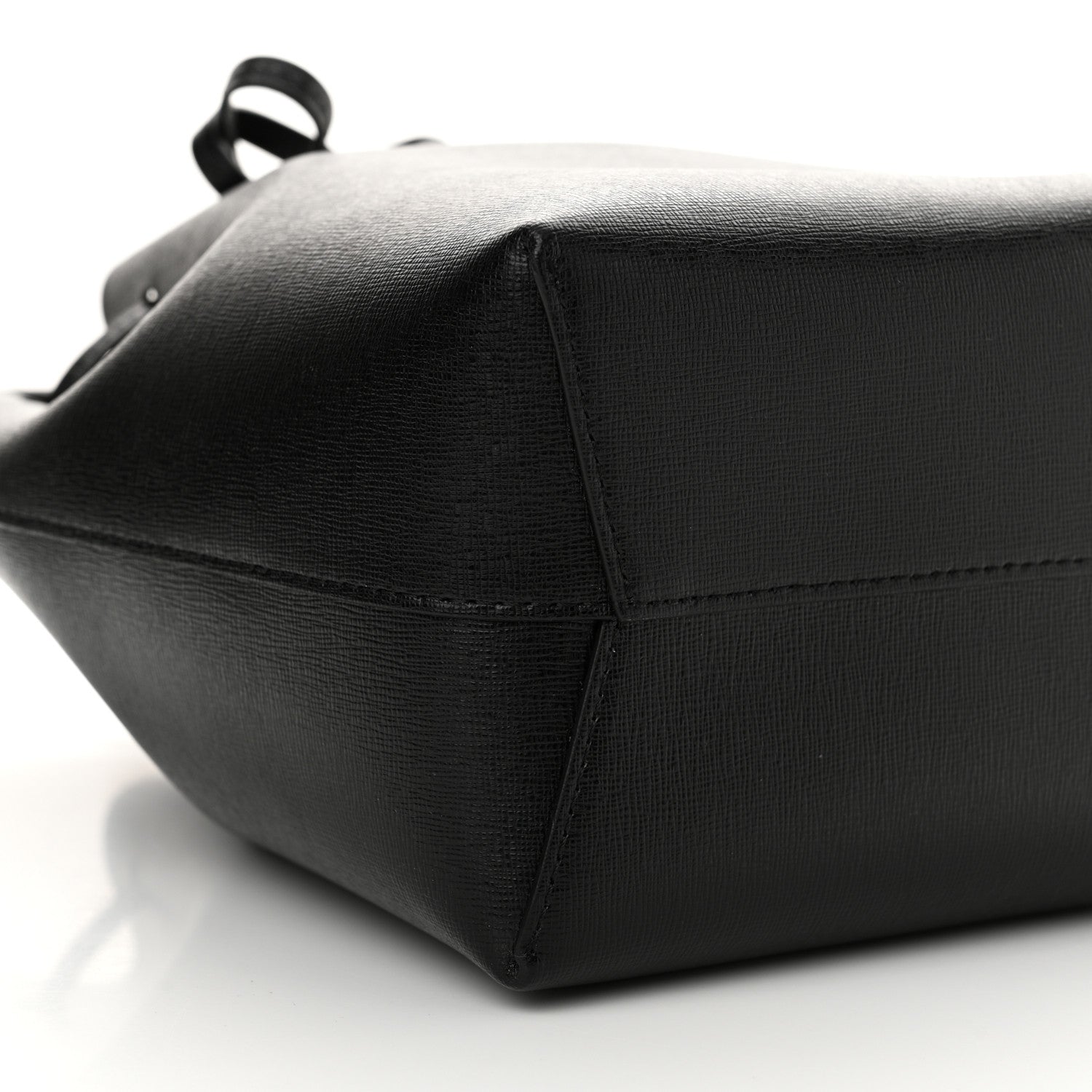 Mansur Gavriel Saffiano Bucket Bag Black Flamma 9 of 11
