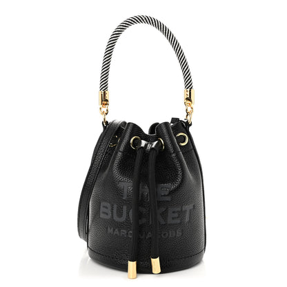 Marc Jacobs Grained Calfskin Mini The Bucket Bag Black 1 of 9