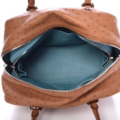 Prada Ostrich Large Inside Tote Caramel Anice 5 of 7