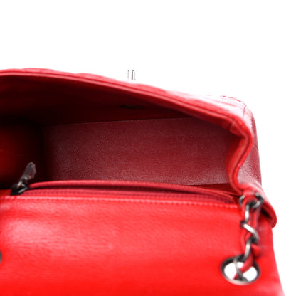 Chanel Caviar Quilted Mini Square Flap Red 5 of 14