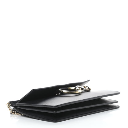 Chloe Calfskin Suede Mini Chain Faye Shoulder Bag Black 4 of 12