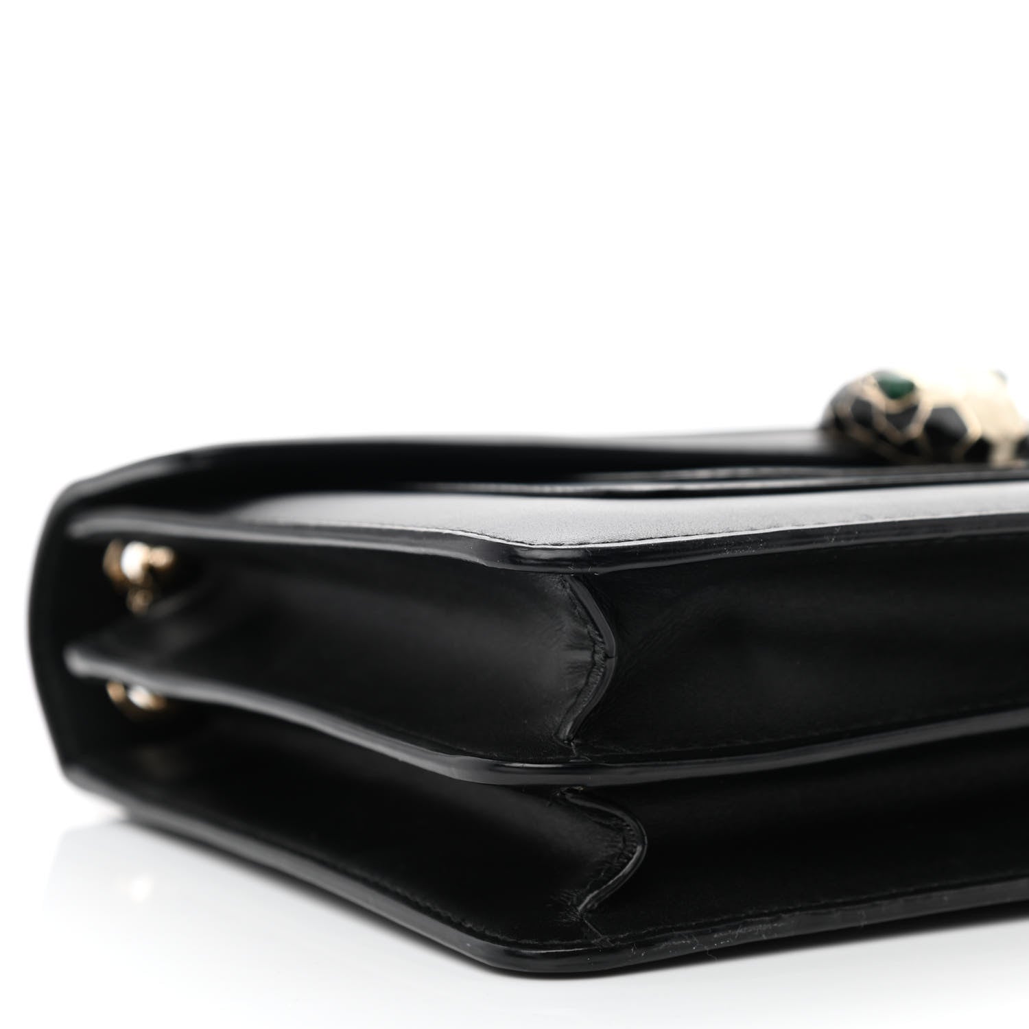 Bulgari Calfskin Serpenti Forever Shoulder Bag Black 9 of 11