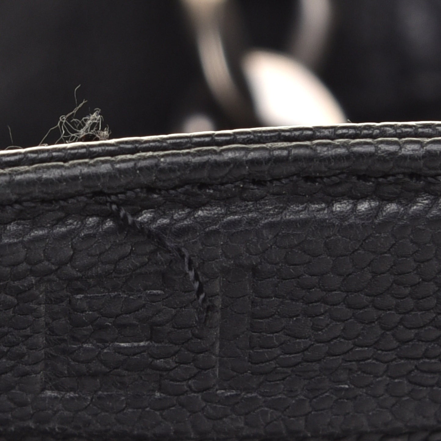 Distressed Caviar Outdoor Ligne Tote Black