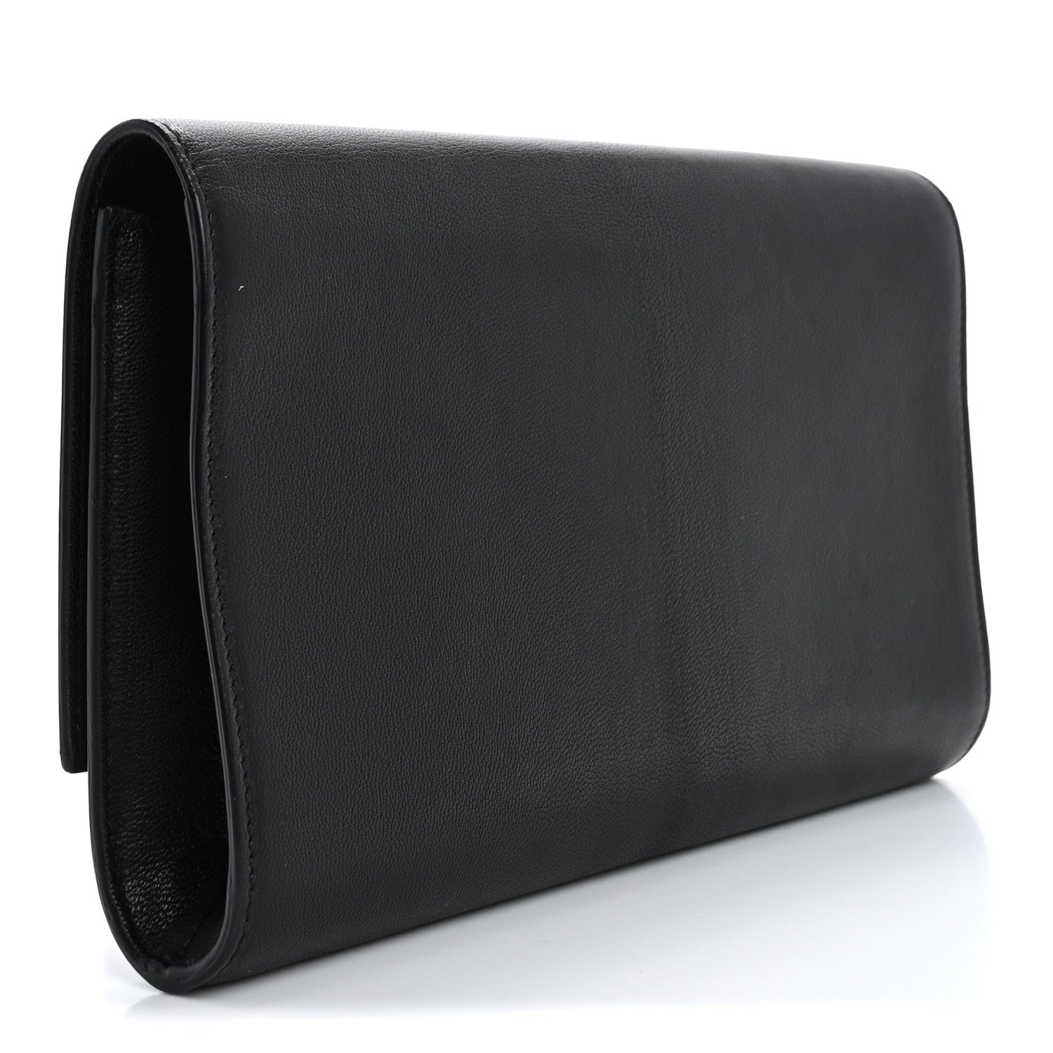Saint Laurent Calfskin Monogram Large Belle De Jour Clutch Black 3 of 13