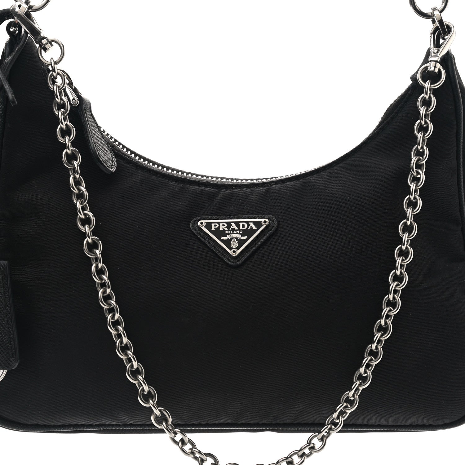 Prada Nylon Re-Edition 2005 Shoulder Bag Black 9 of 12